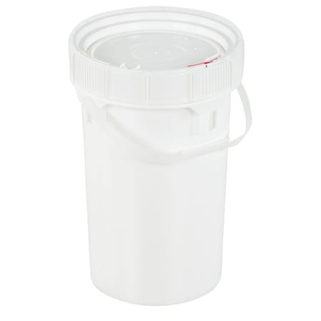 Vestil 2 Gal Trash Can Lid, White, Polyethylene, 10.2 / 11.25 W/Dia PAIL-SCR-65-W